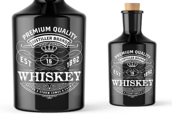 Download Vintage Whiskey Label Packaging Layout - Premium Resources