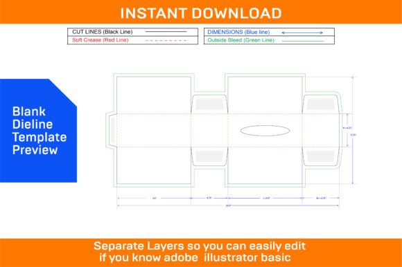 Download Tissue Box Packaging Design Template - Premium Resources