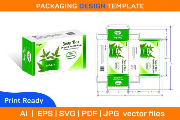 Download Neem Soap 75 Gm Box Packaging Design Tem - Premium Resources