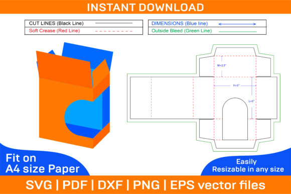 Download Soap Packaging Box with Window Dieline - Premium Resources
